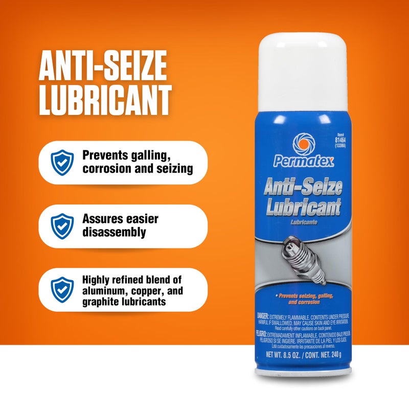 Permatex 81464-12PK Anti-Seize Lubricant, 8.5 oz. Aerosol Can (Pack of 12) - Image 2